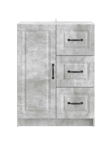 Credenza Grigio Cemento 66 x 34,5 x 87 cm Legno ingegnerizzato