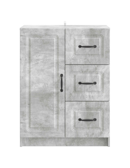 Credenza Grigio Cemento 66 x 34,5 x 87 cm Legno ingegnerizzato