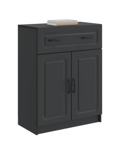 Credenza Nero 66 x 34,5 x 87 cm Legno ingegnerizzato 2