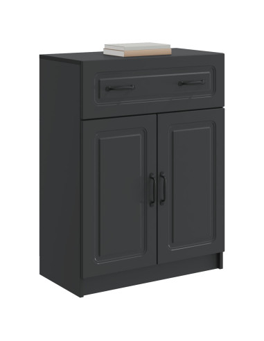 Credenza Nero 66 x 34,5 x 87 cm Legno ingegnerizzato