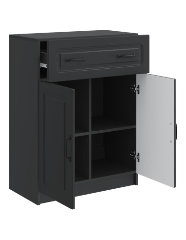 Credenza Nero 66 x 34,5 x 87 cm Legno ingegnerizzato
