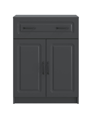 Credenza Nero 66 x 34,5 x 87 cm Legno ingegnerizzato