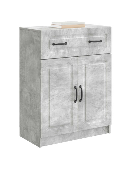 Credenza Grigio Cemento 66 x 34,5 x 87 cm Legno ingegnerizzato