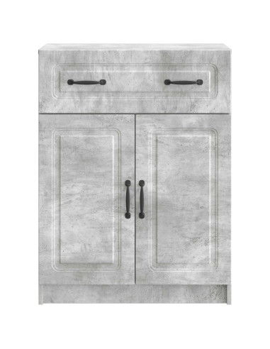 Credenza Grigio Cemento 66 x 34,5 x 87 cm Legno ingegnerizzato