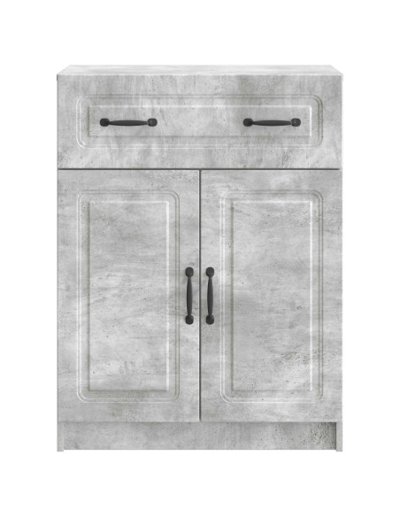 Credenza Grigio Cemento 66 x 34,5 x 87 cm Legno ingegnerizzato