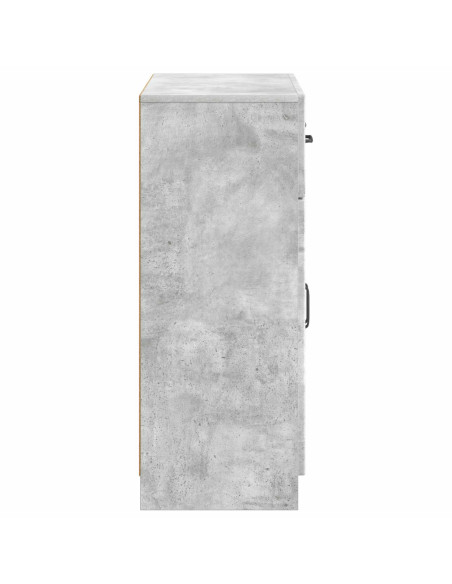 Credenza Grigio Cemento 66 x 34,5 x 87 cm Legno ingegnerizzato