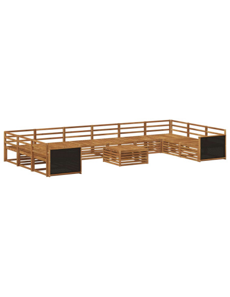 Set divani 11 pcs Legno di Acacia Massello