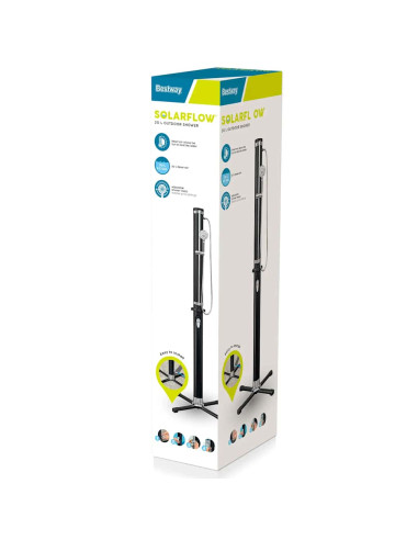Bestway Doccia da Esterno Solar Flow Nera 20 L