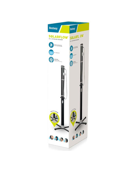 Bestway Doccia da Esterno Solar Flow Nera 20 L