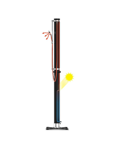 Bestway Doccia da Esterno Solar Flow Nera 20 L