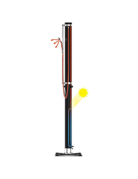 Bestway Doccia da Esterno Solar Flow Nera 20 L