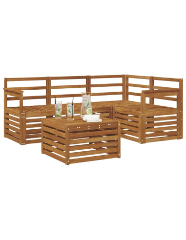 Set di divani da esterno 5 pcs Naturale