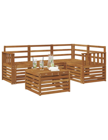 Set di divani da esterno 5 pcs Naturale