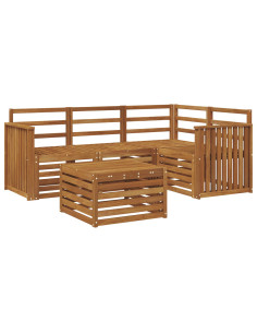 Set di divani da esterno 5 pcs Naturale 2