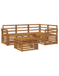 Set di divani da esterno 5 pcs Naturale 2