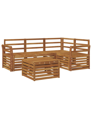 Set di divani da esterno 5 pcs Naturale
