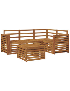 Set di divani da esterno 5 pcs Naturale 2