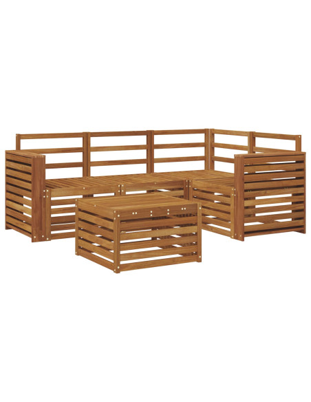Set di divani da esterno 5 pcs Naturale
