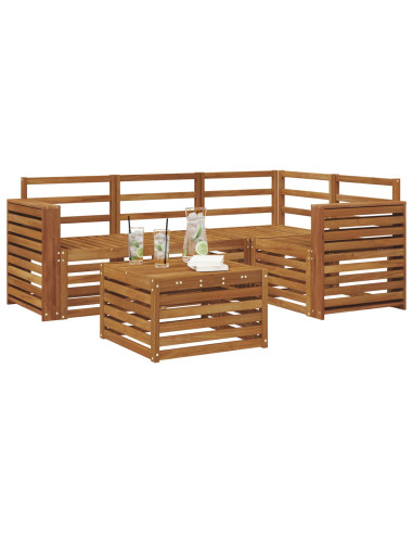 Set di divani da esterno 5 pcs Naturale