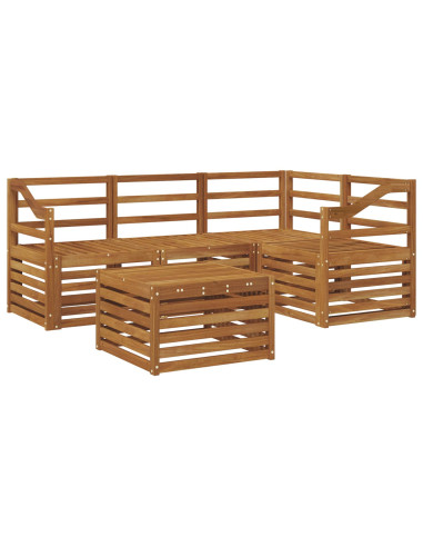 Set di divani da esterno 5 pcs Naturale