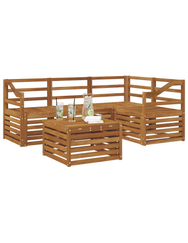 Set di divani da esterno 5 pcs Naturale