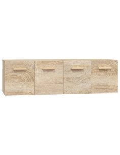 Mobili Parete 2 pz Rovere Sonoma 60x36,5x35cm Legno Multistrato 2