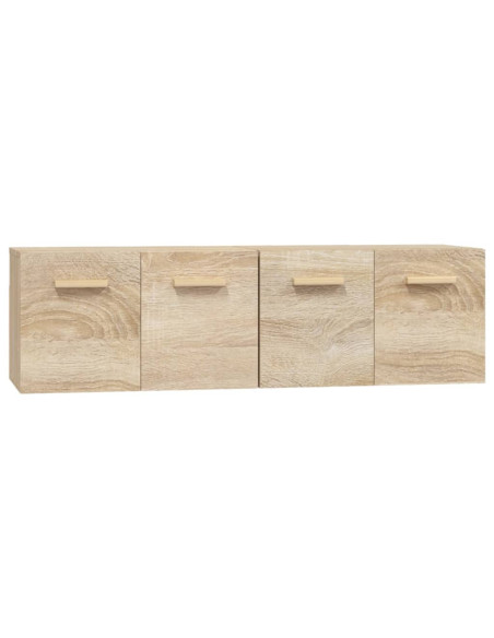Mobili Parete 2 pz Rovere Sonoma 60x36,5x35cm Legno Multistrato