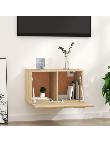 Mobile a Parete Rovere Sonoma 60x36,5x35 cm Legno Multistrato
