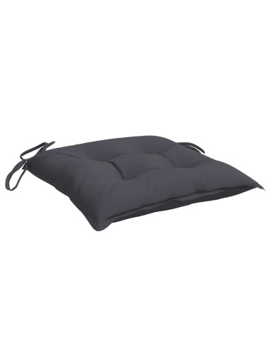 Cuscini per Sedia 2 pz Antracite 50x50x7 cm Tessuto Oxford