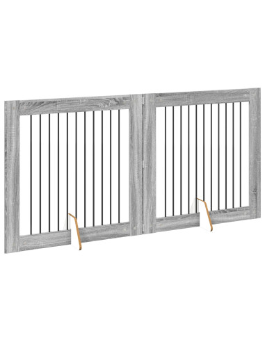 Pala per Cani 2 pcs Sonoma grigia 100 x 100 cm Acciaio zincato