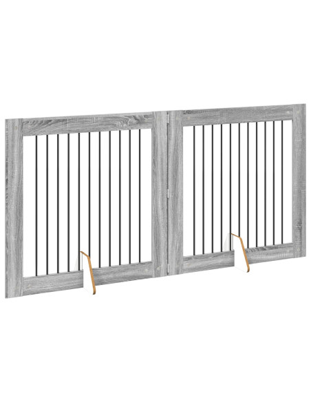 Pala per Cani 2 pcs Sonoma grigia 100 x 100 cm Acciaio zincato