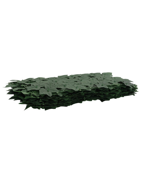 Schermo per balcone con foglie Verde Scuro 200 x 100 cm