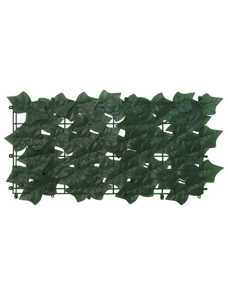 Schermo per balcone con foglie Verde Scuro 200 x 100 cm