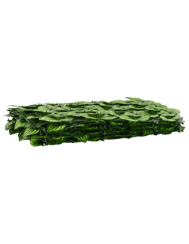 Schermo per balcone con foglie Verde e Giallo 200 x 75 cm