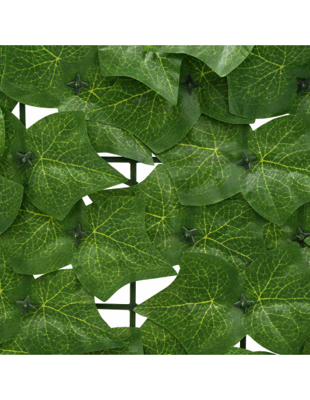 Schermo per balcone con foglie Verde 300 x 75 cm