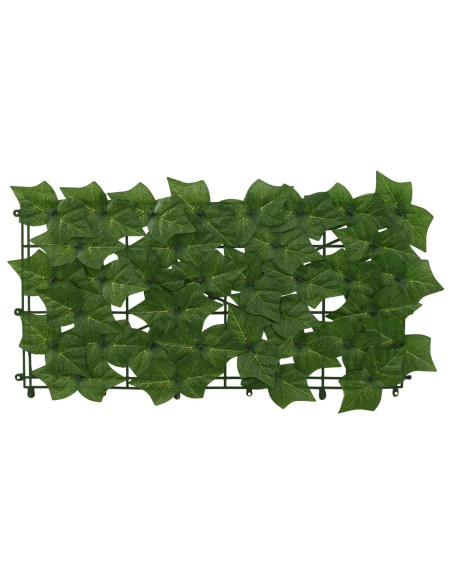 Schermo per balcone con foglie Verde 400 x 100 cm