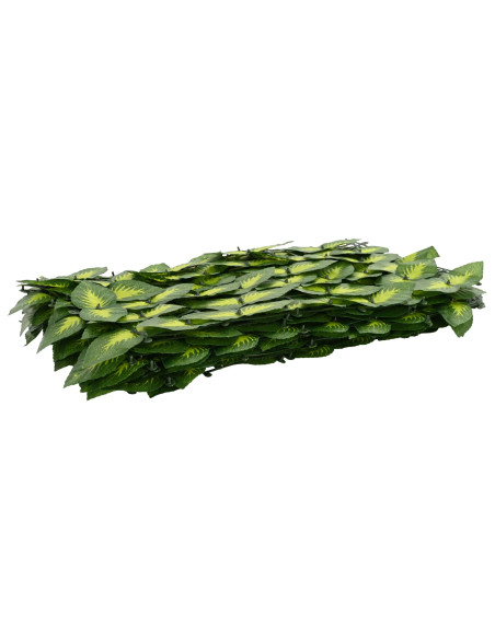 Schermo per balcone con foglie Verde e Giallo 500 x 75 cm