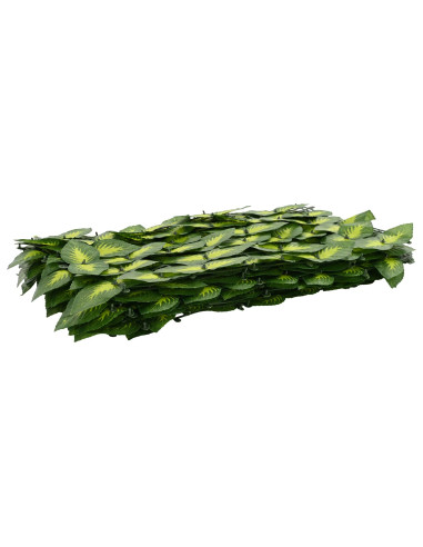 Schermo per balcone con foglie Verde e Giallo 500 x 150 cm