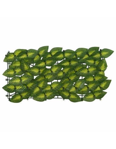 Schermo per balcone con foglie Verde e Giallo 500 x 150 cm