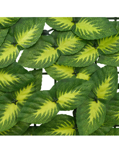 Schermo per balcone con foglie Verde e Giallo 500 x 150 cm