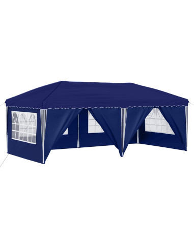 Tenda per feste a pop-up 575 x 288 x 245 cm Blu