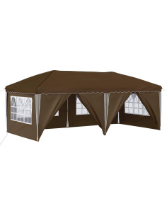 Tenda per feste a pop-up 575 x 288 x 245 cm Tortora 2