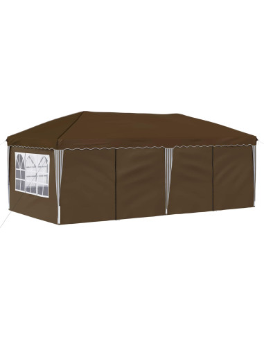 Tenda per feste a pop-up 575 x 288 x 245 cm Tortora