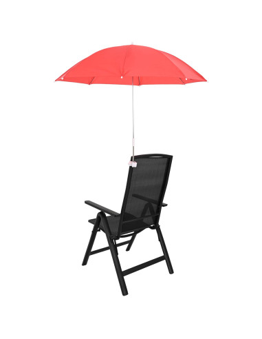 Ombrello con morsetto 2 pcs Rosso mattone Ø 105 x 86 cm