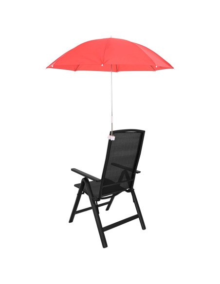 Ombrello con morsetto 2 pcs Rosso mattone Ø 105 x 86 cm