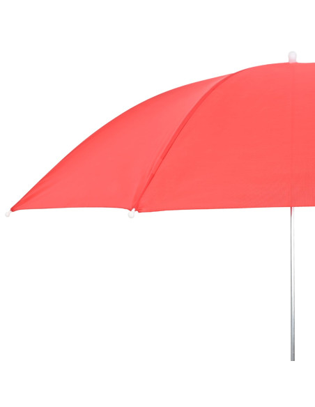 Ombrello con morsetto 2 pcs Rosso mattone Ø 105 x 86 cm