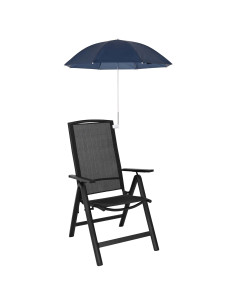Ombrello con morsetto 2 pcs Blu navy Ø 105 x 86 cm 2