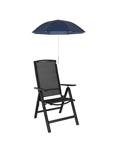 Ombrello con morsetto 2 pcs Blu navy Ø 105 x 86 cm
