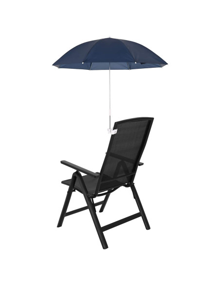 Ombrello con morsetto 2 pcs Blu navy Ø 105 x 86 cm