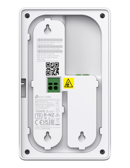 TP-Link Omada EAP625GP-WALL punto accesso WLAN 1201 Mbit/s Bianco Supporto Power over Ethernet (PoE)
